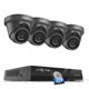 thumbnail image 1 of Sistema de seguridad PANOOB con 4 cámaras domo IP cableadas de 5 MP y 2 TB, 1 of 8