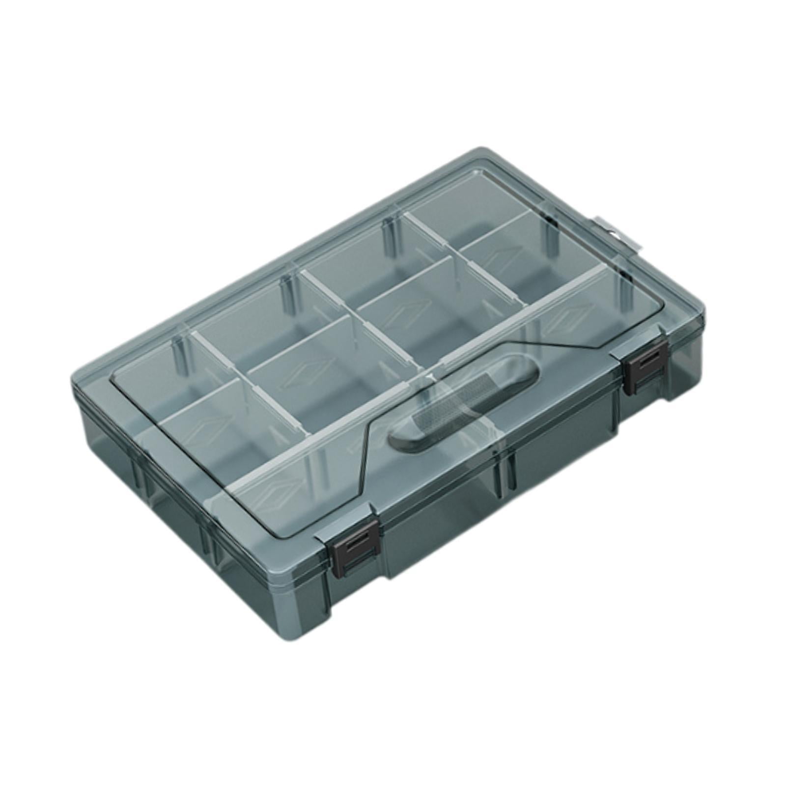 Ioensy - Organizador De Tornillos, Contenedor De Almacenamiento Para Garaje Con Tapa, Caja De Herramientas Para Joyería, Tornillos, Tuercas, 10 Rejillas