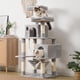 thumbnail image 2 of Muebles de condominio Cat Tree Hey-Brother de varios niveles, gris claro, 2 of 8