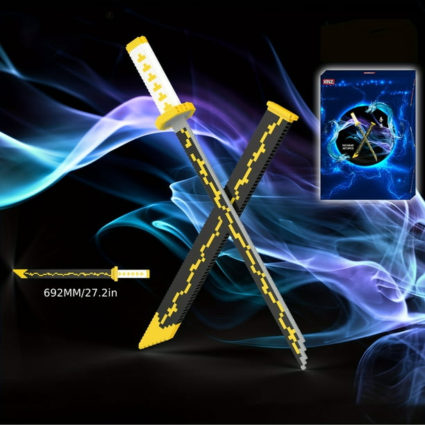 Mini Building Blocks, Anime Samurai Knives Building Blocks