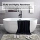 thumbnail image 5 of Juego De Toallas De Baño Paquete De 2 Unidades 89 X 178 Cm Color Negro Suave, 5 of 7