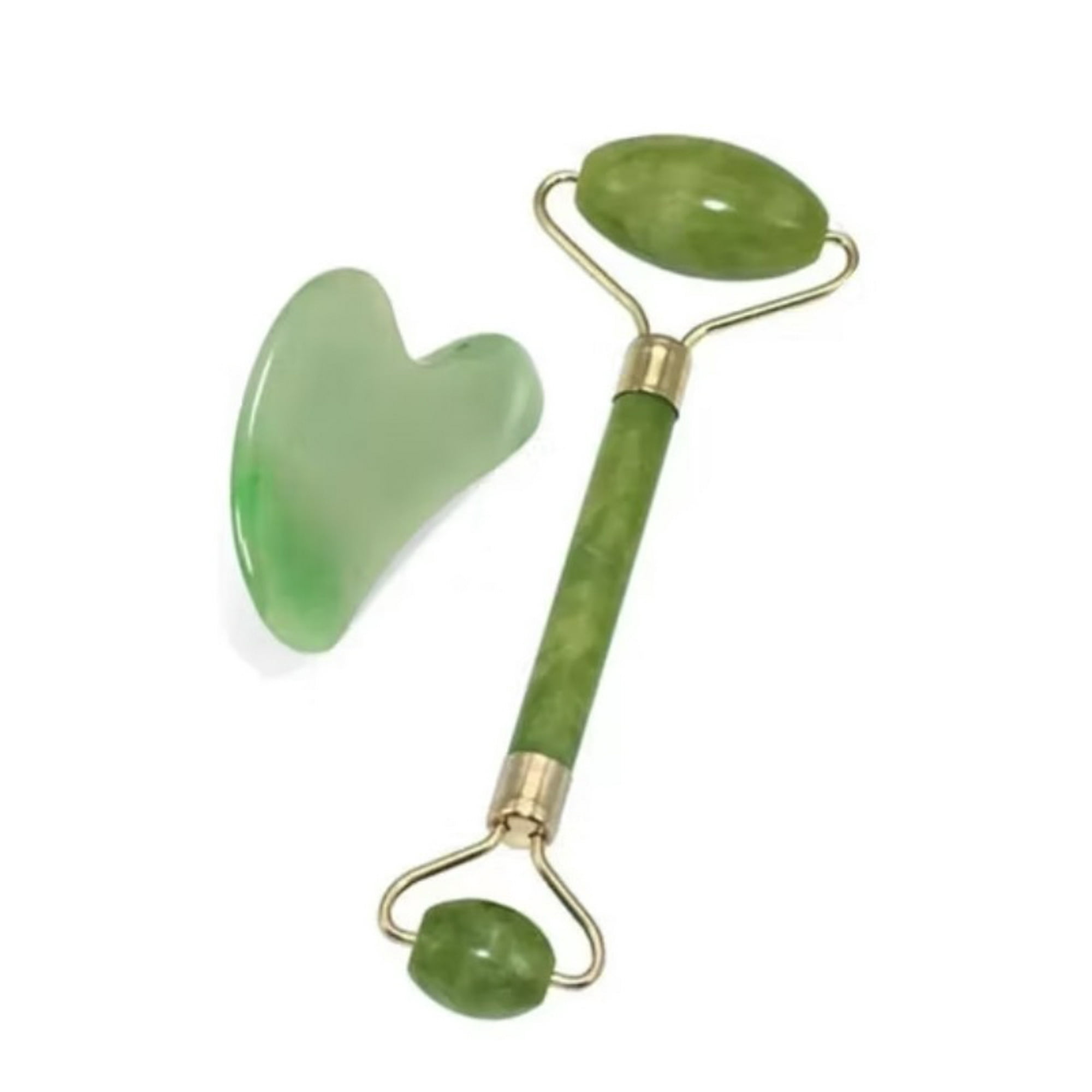 Tomasstore - Rodillo Piedra Jade Masaje Facial Linfático Piedra Gua Sha
