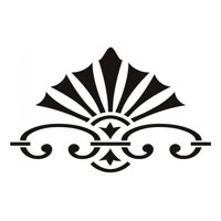 Rienda Libre Graphics - Decomural Fan Swirl Decorative Headboard Ws-16062