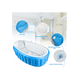 thumbnail image 3 of Bañera inflable plegable para bebés con bomba de aire, celeste, 3 of 3
