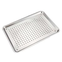 Magideal - Bandeja Para Servir Alimentos De Acero Inoxidable, Bandeja Para Hornear, Bandeja Para Para Reuniones Familiares, Festival De Comida , Agujero De 32 Cm X 22 Cm X Agujero De 32 Cm X 22 Cm X 25 Cm.