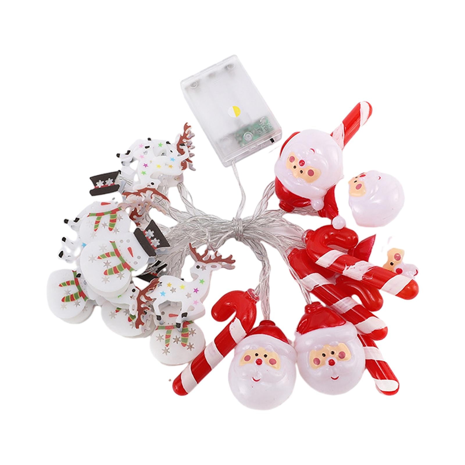 Magideal - Guirnalda De Luces Navideñas, Luz Nocturna Diy, Guirnaldas De Luces, Luces Para Árboles De Navidad Para Puertas De Jardín, Paredes Del Hogar 3m Papá Noel