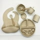 thumbnail image 1 of Baby Feeding Tableware Set, Baby Silicone Bib, Baby Food Bowl, Children Learning Drink Cup,, 1 of 4