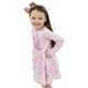 thumbnail image 3 of Vestido Barbie de manga corta con unicornio para patinadora rosa para niñas 10, 3 of 3
