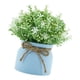 thumbnail image 4 of Pequeñas Plantas Artificiales En Maceta Para Bodas, Oficina, Orquídea Falsa, Flor De Frijol En Maceta Azul., 4 of 5