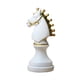 thumbnail image 1 of Estatua De Piezas De Ajedrez Con Resina De Pintura Dorada, Regalo Para Escritorio, Sala De Estar, Oficina, Forma De Caballo Blanco, 1 of 5