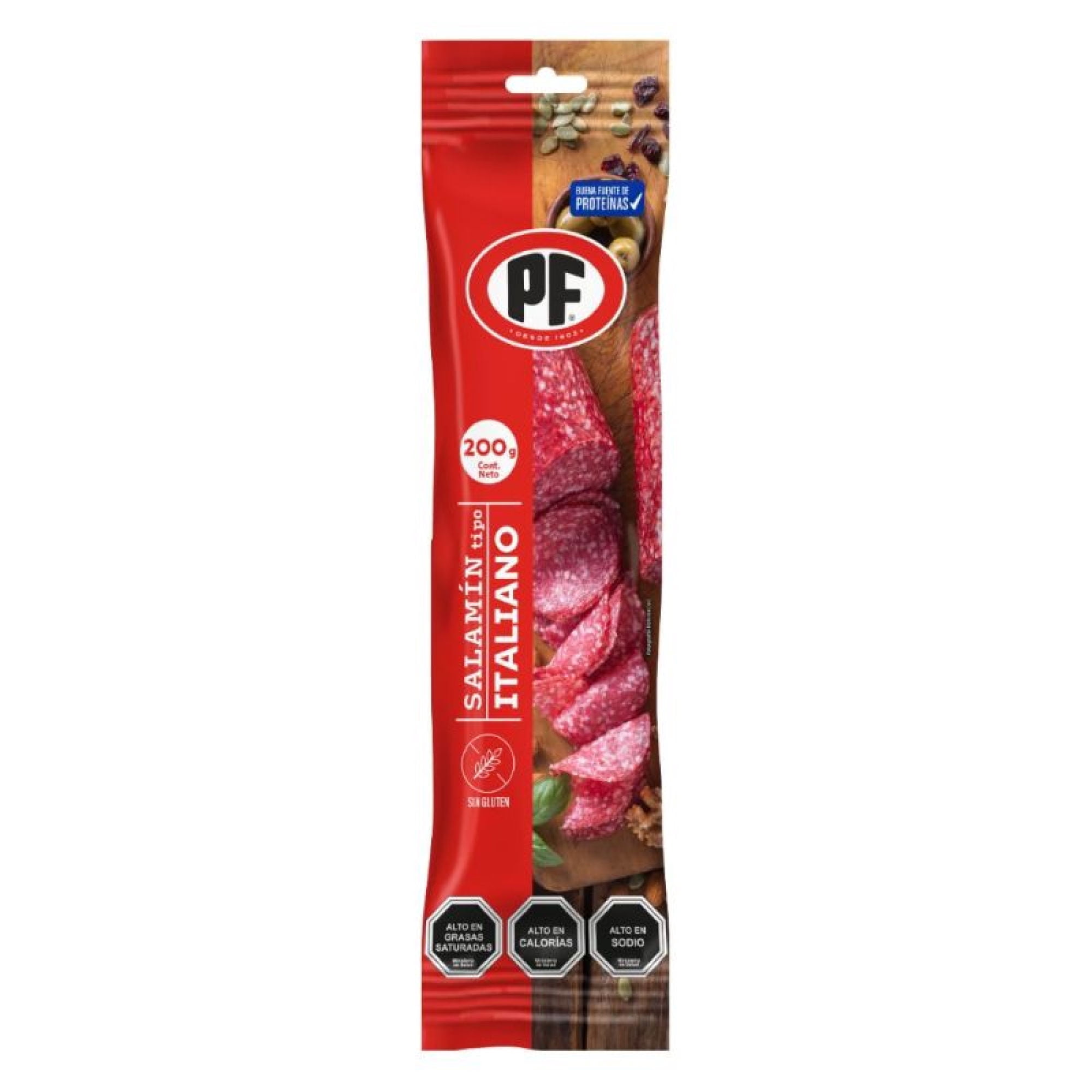 Salamín Tipo Italiano Paquete 200 g PF