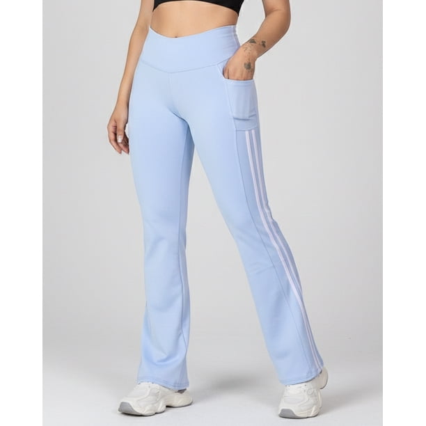 Calza Flare Mujer Tiro Alto con Bolsillos