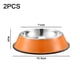 thumbnail image 2 of Comedero de acero inoxidable para perros con base de goma (paquete de 2), 2 of 5
