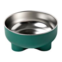 Ioensy - Cuenco Para Perros Y Gatos, Multiusos, Fácil De Limpiar, Antideslizante, Resistente, Elegante, Para Agua Y Comida, Color Verde