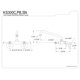 thumbnail image 3 of Grifo de cocina Kingston Brass KS300C para montaje en pared, cromo pulido, 3 of 3