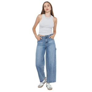 Jeans Mujer Baggy Fit Azul Medio Corona