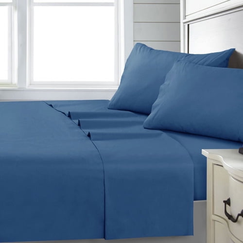 Sabana Andes 144 Hilos Lisa Azul 1.5 Plaza