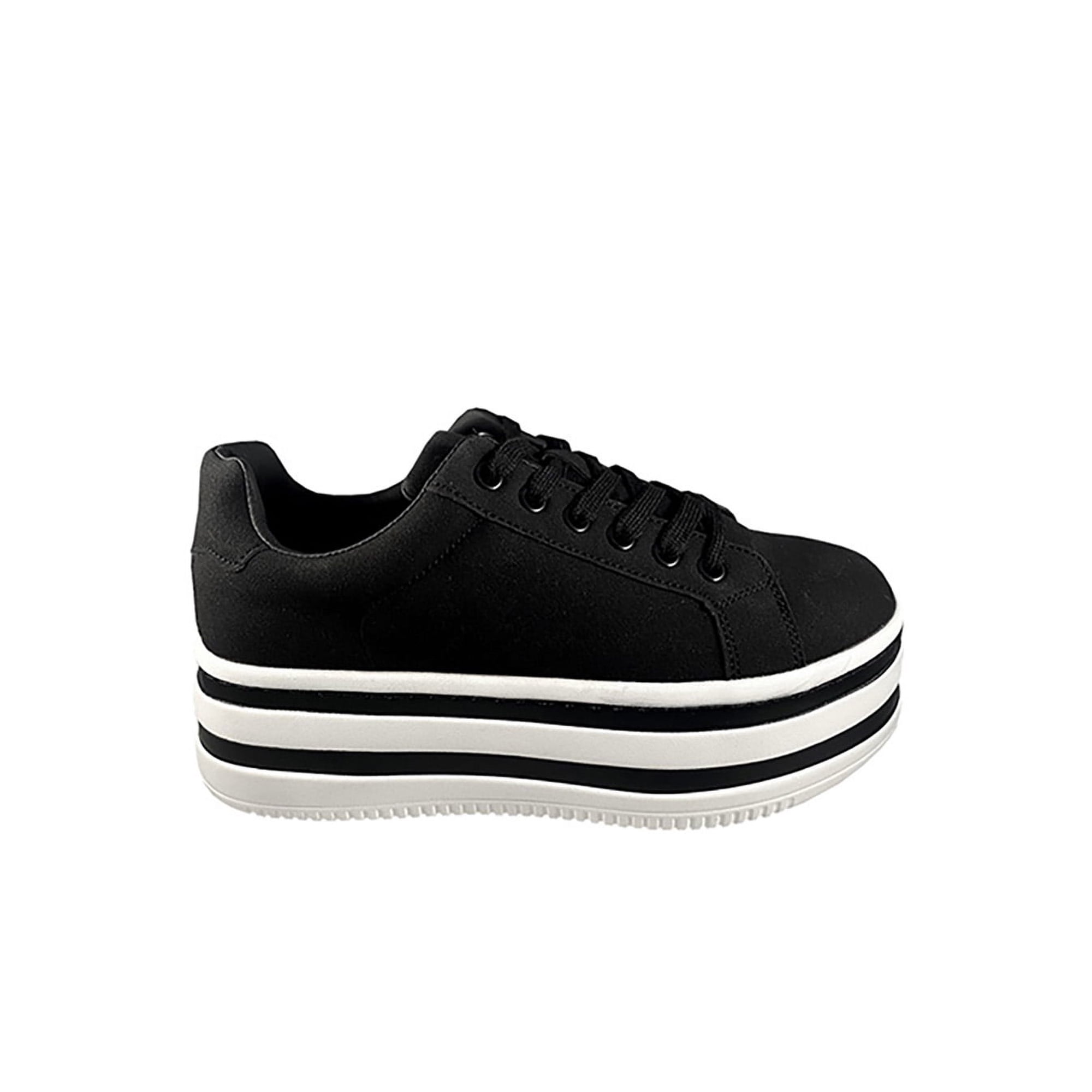 Zapatilla Gamuza Ecológica ZAX45 Negro | Lider