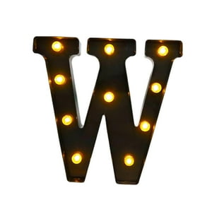 Genérico - Letra De Marquesina Iluminada Con Luz Blanca Cálida Para Decoración De Bodas Y Noches De Compromiso, Ancho De 8,74 X 8,58 X 1,57 Pulgadas