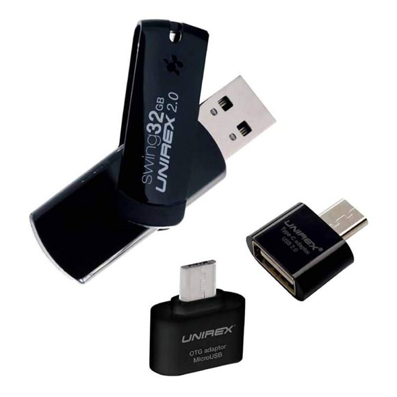 USB Unirex USON232M 32GB con adaptador impermeable