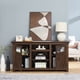 thumbnail image 3 of 2 Doors Cabinet Farmhouse Cabinet, Farmhouse TV Stand Barn Design,Modern Farmhouse TV Media Stand, Large Barn Inspired Home Entertainment Console,Espresso, 60.23"W*15.35"D*31.7"H, 3 of 3