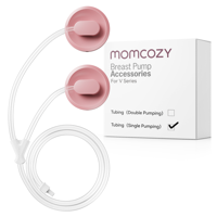 Momcozy Accesorio Original Para Sacaleches Momcozy V1 Pro/V2 Pro, Tubo De Silicona Para Extracción Doble O Simultánea, 1 Paquete