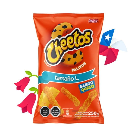 Suflés Cheetos Palitos Extra Queso 250 g Evercrisp