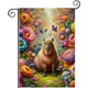 thumbnail image 1 of Capibara-bandera de jardín temática. Regalo perfecto para fans, amigos y familiares, ideal para actividades al aire libre y decoración de fiestas.28CM*45CM, 1 of 5