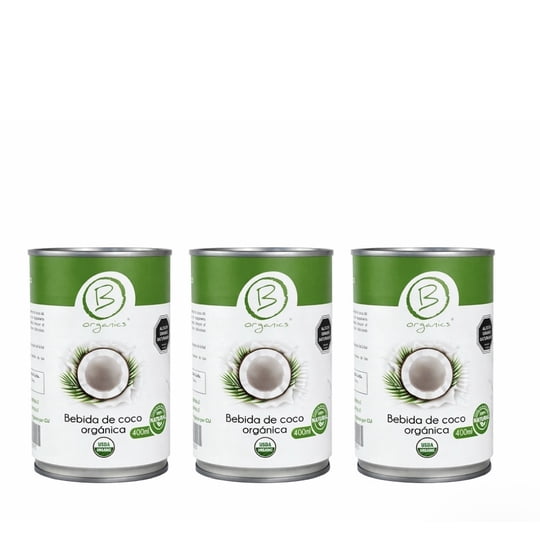 B Organics - Leche De Coco 3x 400ml