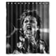 thumbnail image 1 of Cortina de ducha con cara de Michael Jackson cantando música, juego de cortinas de baño con ganchos, tamaño 66 x 72 pulgadas, 1 of 3