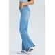 thumbnail image 3 of Jeans Mujer Flare Bolsillo Azul Claro, 3 of 4