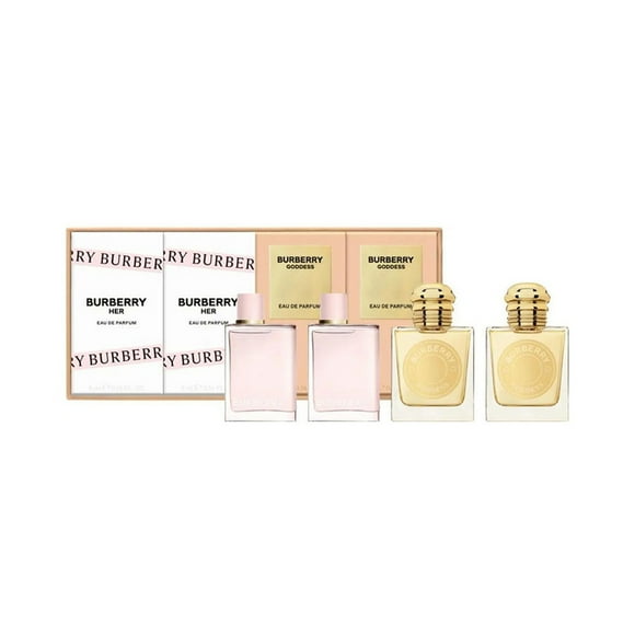 Set Burberry Her + Goddess EDP Mini Set 4 Piezas - Compacto y Versátil con Aromas Exclusivos