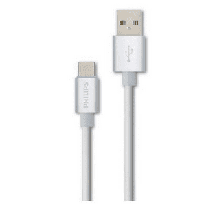 Philips - Cable De Datos Y Carga Usb A Tipo-C Dlc2242A Blanco