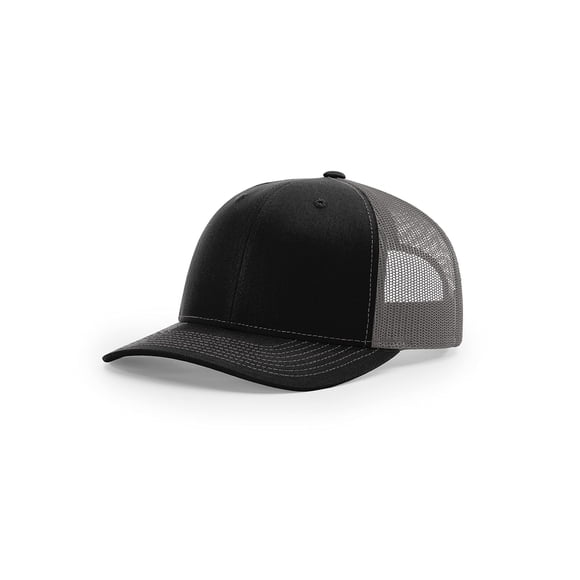 Gorra trucker R RICHARDSON negra y carbón ajustable