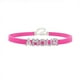 thumbnail image 1 of Hot Sexy Rose Red Suede Leather Collar Rhinestone Letters Choker Harajuku DIY Customized Necklaces Lovers BDSM Cosplay Jewelry, 1 of 3