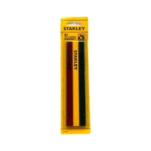 Set De 3 Lápices Carpintero Grafito N°2 Stanley 47-353La Amarillo