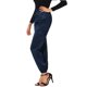 thumbnail image 4 of INSPIRE CHIC Pantalones Casuales de Satén Cargo Joggers de Cintura Alta con Cintura Elástica para Mujer Regreso a Clases L Azul Real, 4 of 6