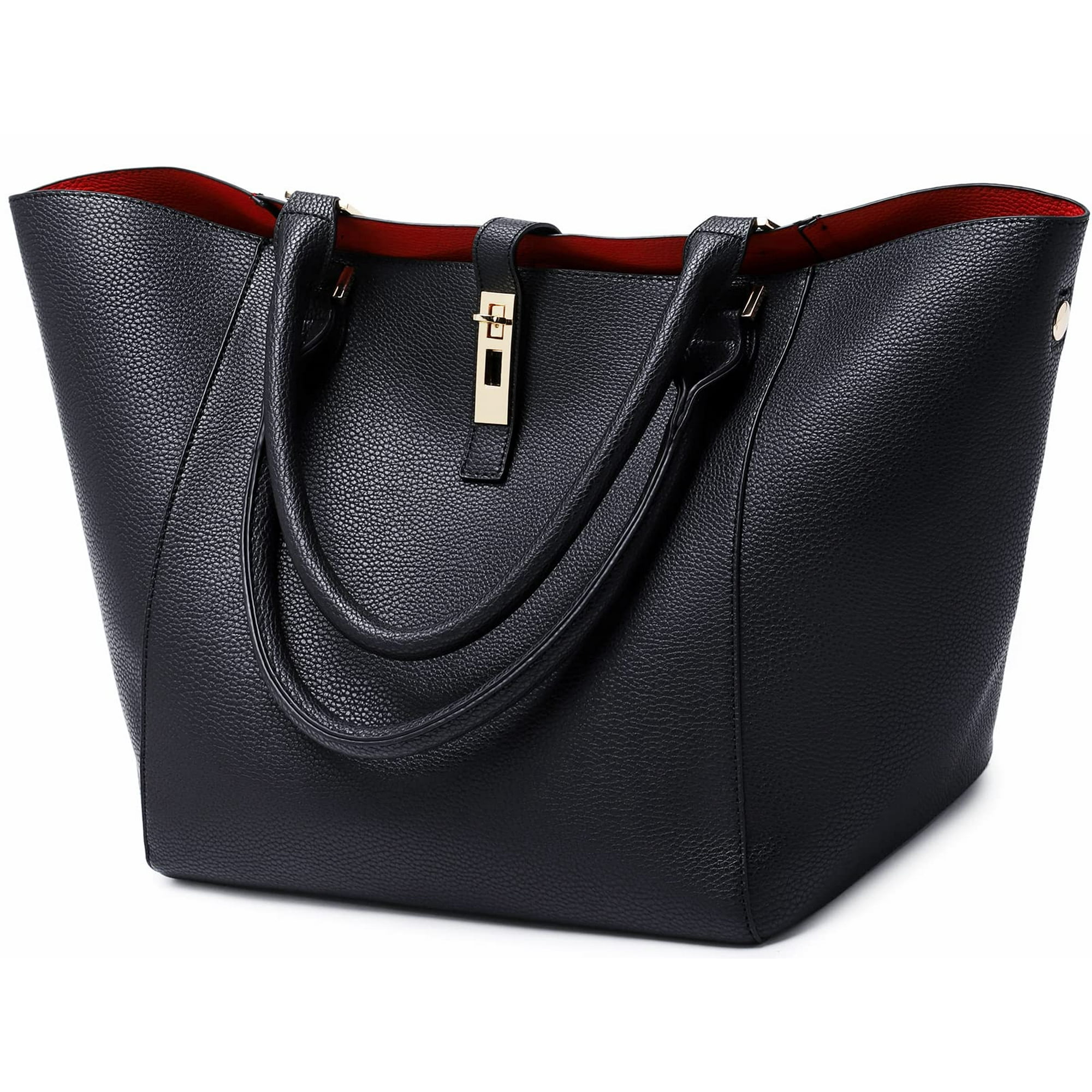 Bolso De Mano Sqlp, Grande, Para Mujer, De Diseñador, Impermeable, Negro