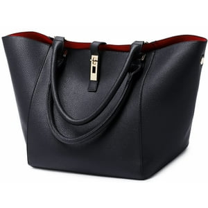 Bolso De Mano Sqlp, Grande, Para Mujer, De Diseñador, Impermeable, Negro