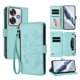 thumbnail image 1 of Funda Cartera Mariposa para [Xiaomi Poco F6] con Soporte y Cremallera Verde menta, 1 of 6