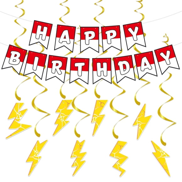 Cartel De Cumpleaños Con Dibujos Animados Para Decoración De Fiesta 8 Unidades