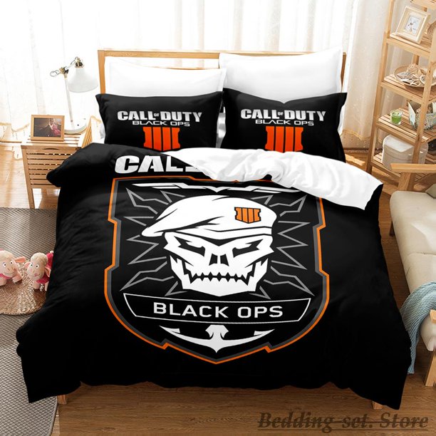 call of duty emblem Bedding SetAnime three-piece set Adult Kid Bedroom Duvetcover Sets Kawaii cama