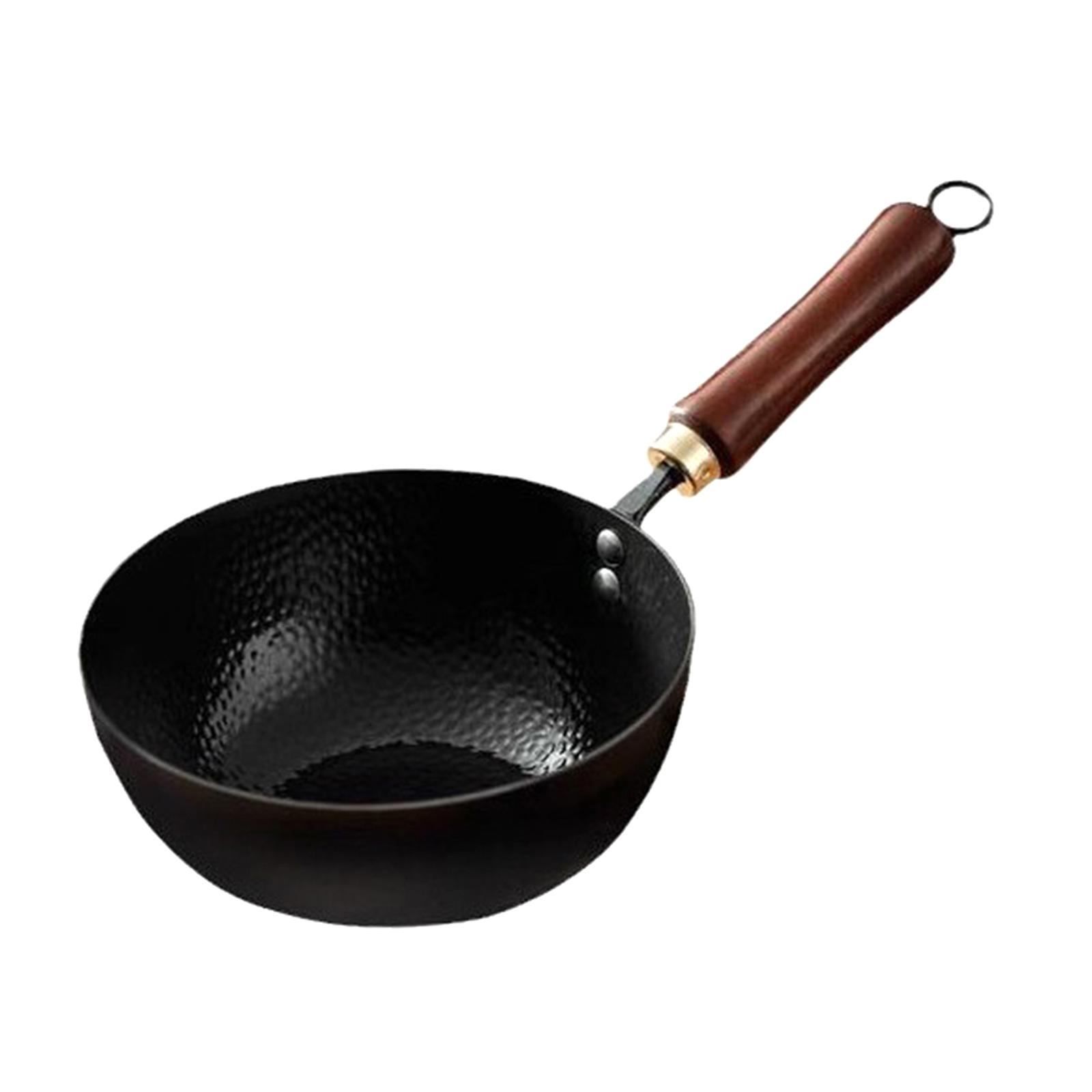 Magideal - Olla De Leche De Hierro Fundido, Olla Para Sopa, Mango De Madera, Antiadherente, Olla Pequeña Multiusos, Olla Pequeña Para Sopa De Inducción, Dormitor 26 Centímetros