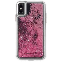 Funda Case-Mate Para Iphone Xs Max Con Brillo Cascada Oro Rosa
