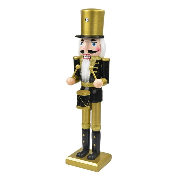 Adorno De Cascanueces De Navidad Exhibición De Escritorio Para El Hogar Muñeca Pintada A Mano De Vacaciones 38 Cm Estilo C