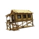 thumbnail image 4 of Rompecabezas De Madera 3D 1/72 Cabaña De Madera Para Arquitectura Modelo Mesa De Arena Diorama Estilo B, 4 of 5