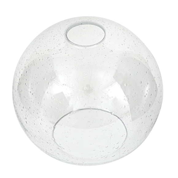 Pantalla de lámpara Euzhilumi 42 mm para casquillo, vidrio claro con burbujas y semillas