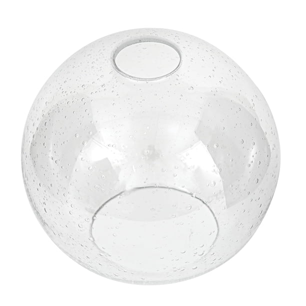 Pantalla de lámpara Euzhilumi 42 mm para casquillo, vidrio claro con burbujas y semillas