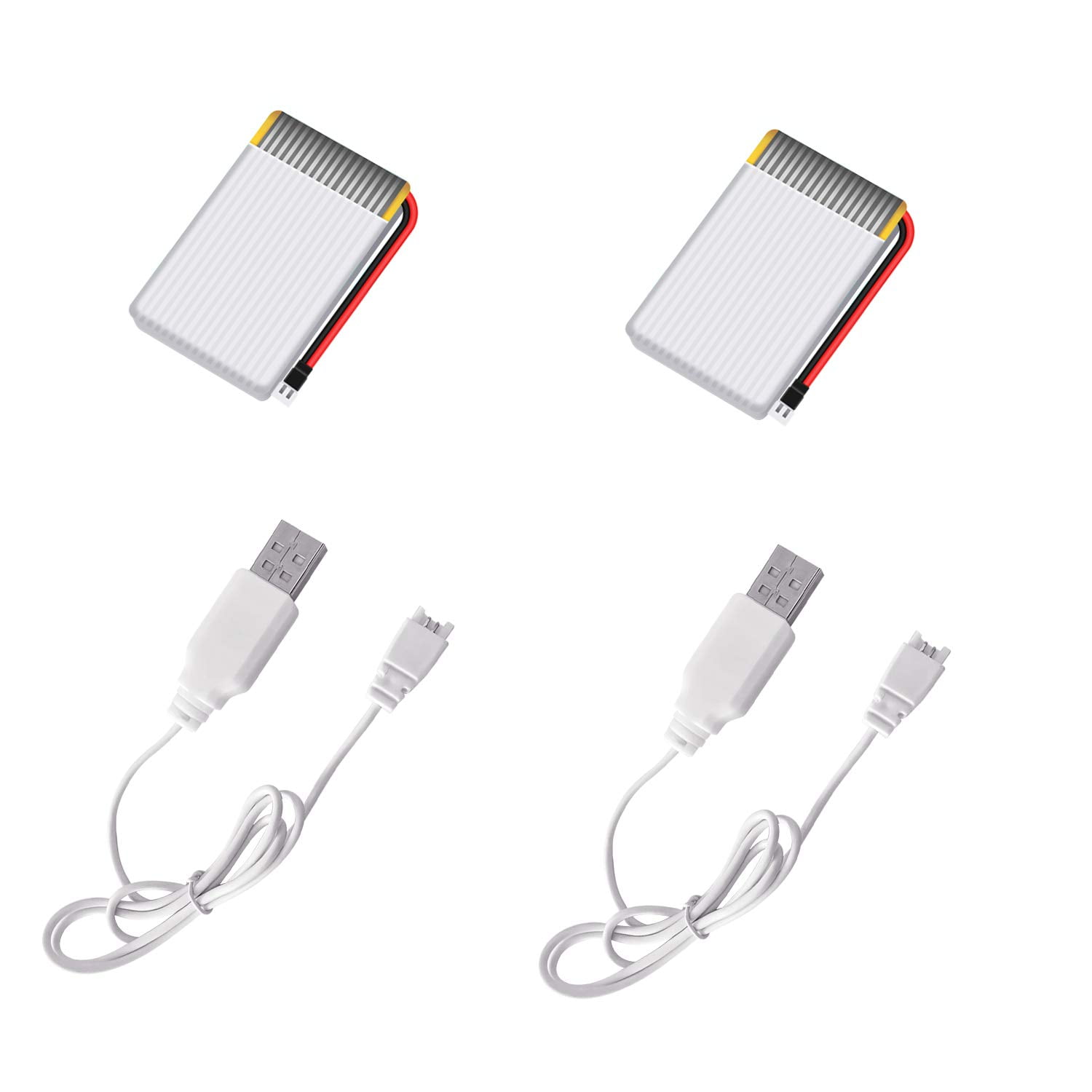 Paquete De Baterías Hasakee Q9s Drone 3.7v 500mah 2 Unidades