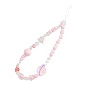 Bothyi - Correa De Cadena Para Teléfono Con Dibujos Animados, Decorativa, Para La Muñeca, Para Teléfono, Color Rosa